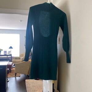 Brand new with tags- cashmere sweater dress with back cut out.